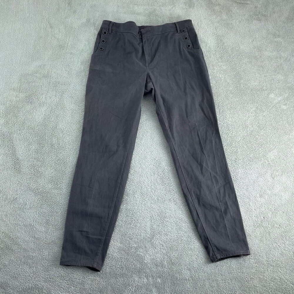 Loft Womens Grey Chino Pants Size 18 Tall 2991 - Picture 1 of 11